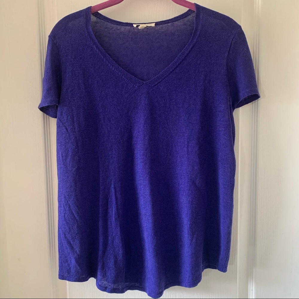 Eileen Fisher Linen V neck